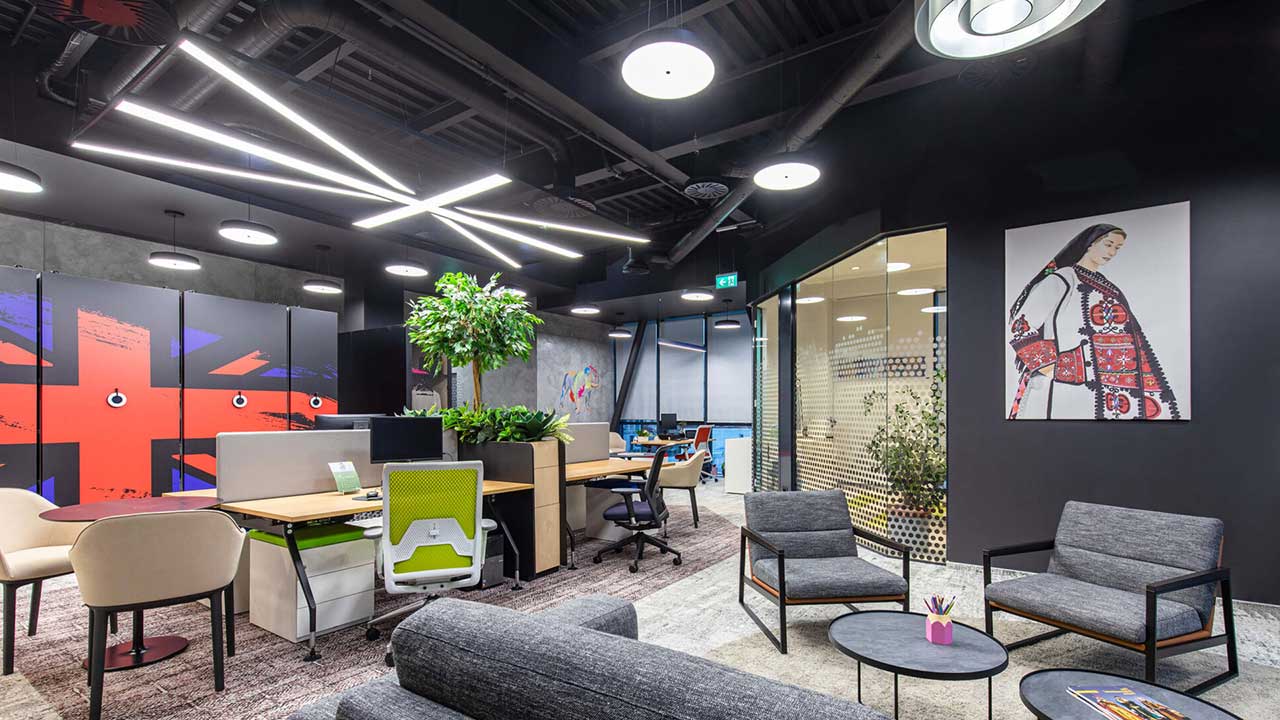 Office lighting - British School